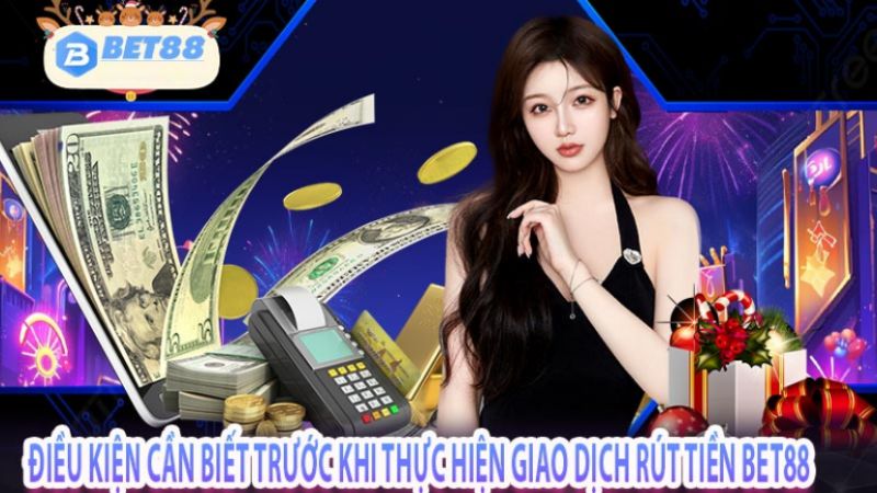 Điều kiện khi thực hiện giao dịch rút tiền bet88